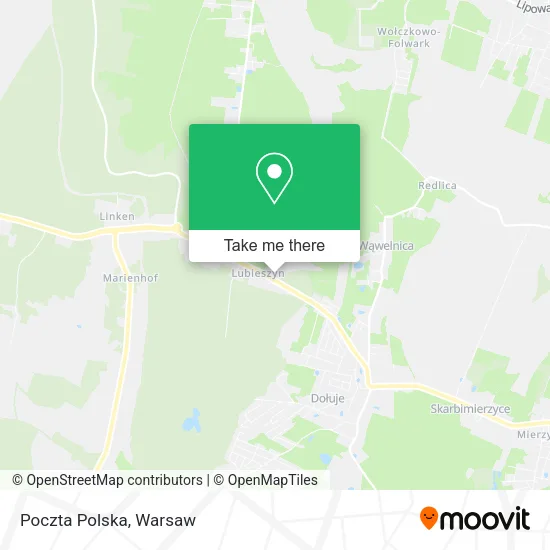 Карта Poczta Polska
