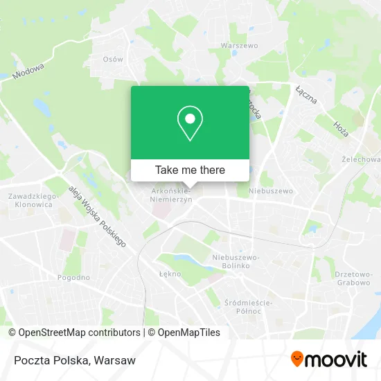 Poczta Polska map