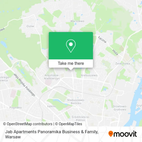 Jab Apartments Panoramika Business & Family map