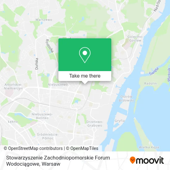 Карта Stowarzyszenie Zachodniopomorskie Forum Wodociągowe