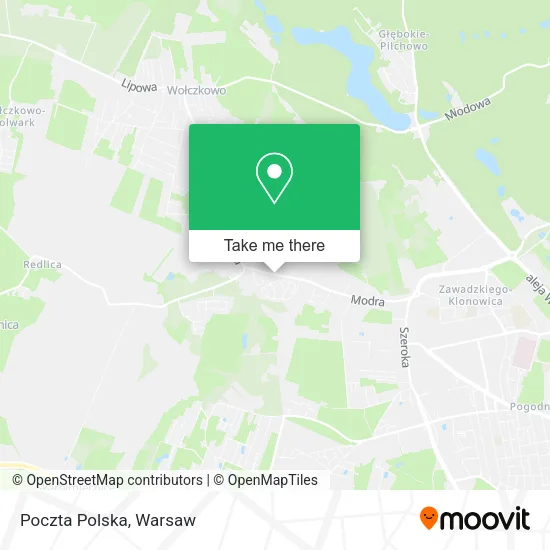 Poczta Polska map