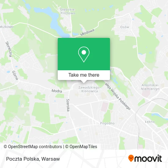 Poczta Polska map