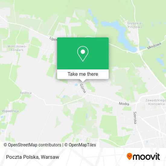 Poczta Polska map