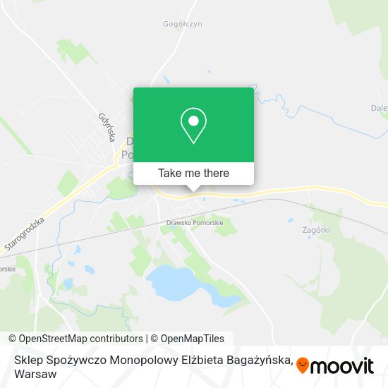 Sklep Spożywczo Monopolowy Elżbieta Bagażyńska map