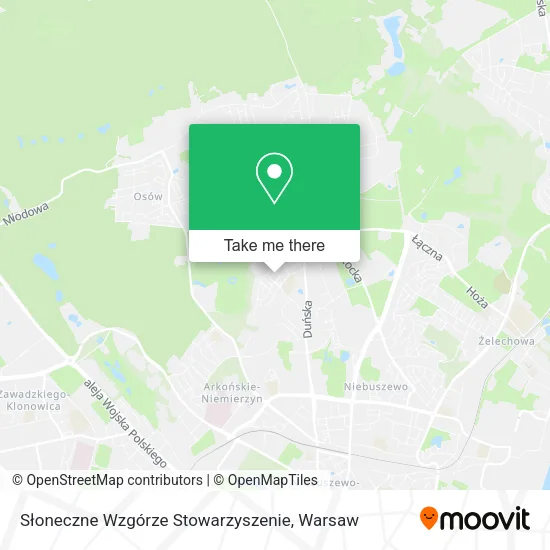 Słoneczne Wzgórze Stowarzyszenie map