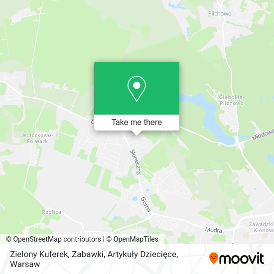 Zielony Kuferek, Zabawki, Artykuły Dziecięce map