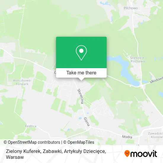 Zielony Kuferek, Zabawki, Artykuły Dziecięce map