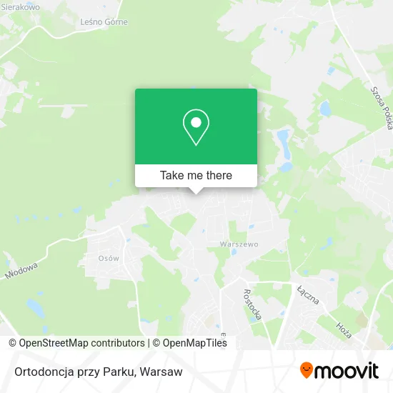 Ortodoncja przy Parku map