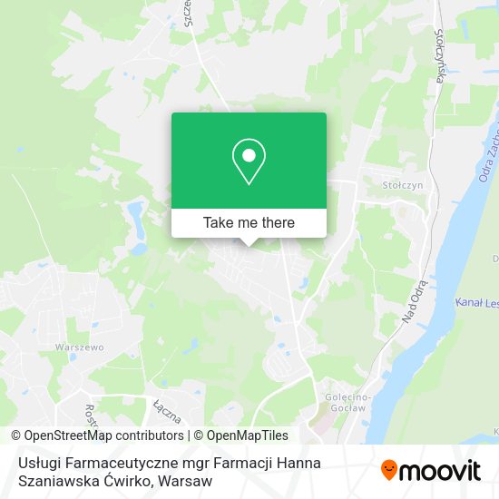 Usługi Farmaceutyczne mgr Farmacji Hanna Szaniawska Ćwirko map