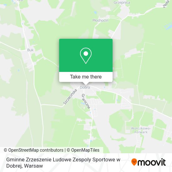 Gminne Zrzeszenie Ludowe Zespoly Sportowe w Dobrej map