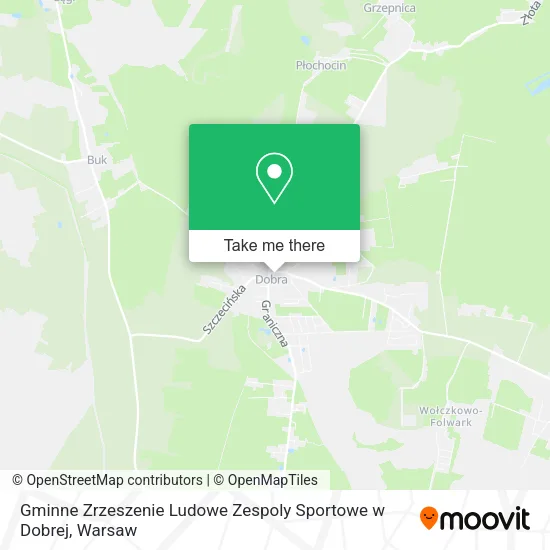 Карта Gminne Zrzeszenie Ludowe Zespoly Sportowe w Dobrej