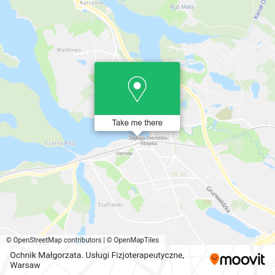 Ochnik Małgorzata. Usługi Fizjoterapeutyczne map