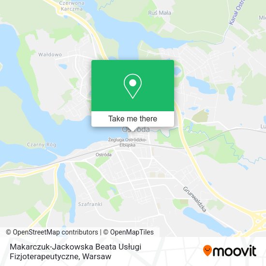 Makarczuk-Jackowska Beata Usługi Fizjoterapeutyczne map