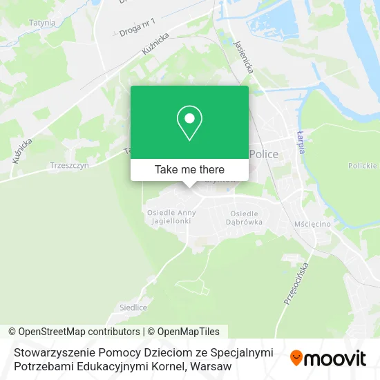 Stowarzyszenie Pomocy Dzieciom ze Specjalnymi Potrzebami Edukacyjnymi Kornel map
