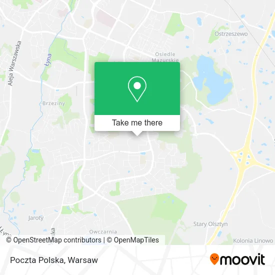 Poczta Polska map