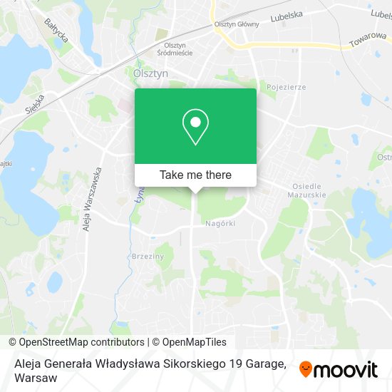 Aleja Generała Władysława Sikorskiego 19 Garage map