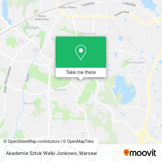 Akademia Sztuk Walki Jonkowo map