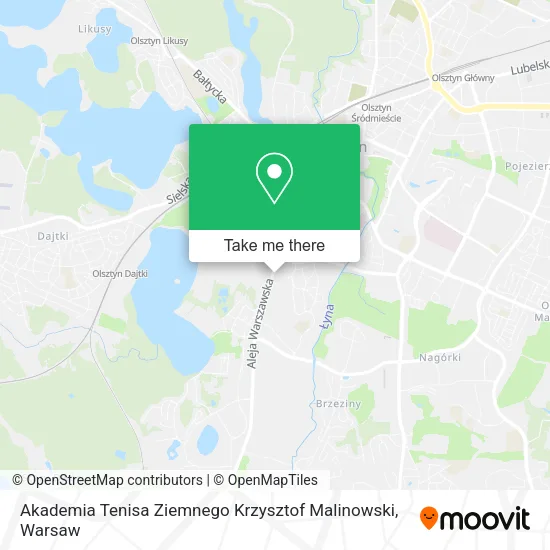 Akademia Tenisa Ziemnego Krzysztof Malinowski map