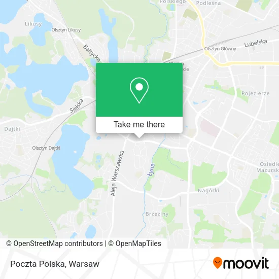 Poczta Polska map