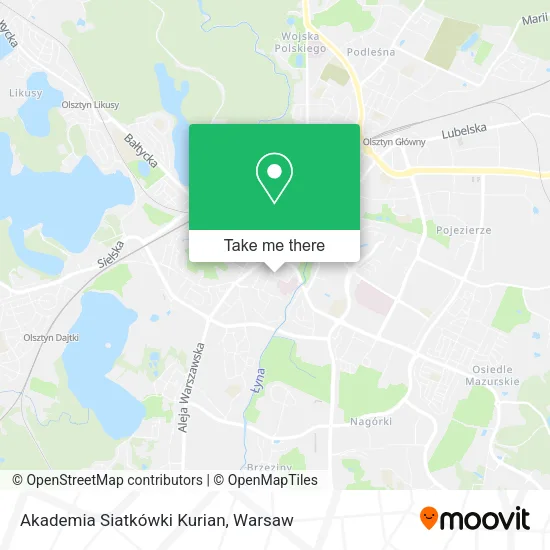 Akademia Siatkówki Kurian map