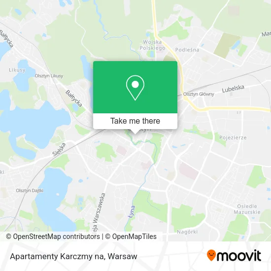 Apartamenty Karczmy na map