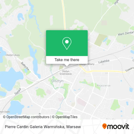 Pierre Cardin Galeria Warmińska map