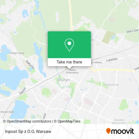 Inpost Sp z O.O map