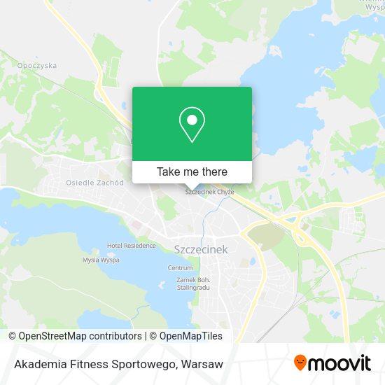 Карта Akademia Fitness Sportowego