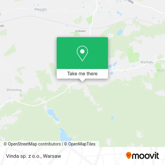 Vinda sp. z o.o. map