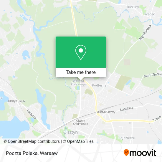 Poczta Polska map