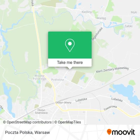 Poczta Polska map