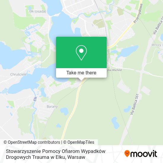 Stowarzyszenie Pomocy Ofiarom Wypadków Drogowych Trauma w Ełku map