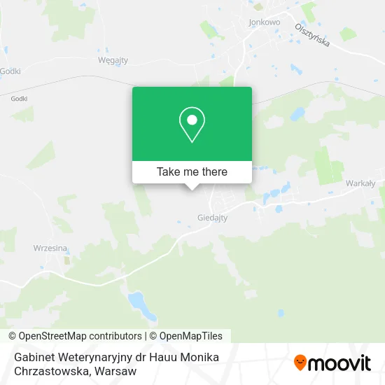 Gabinet Weterynaryjny dr Hauu Monika Chrzastowska map