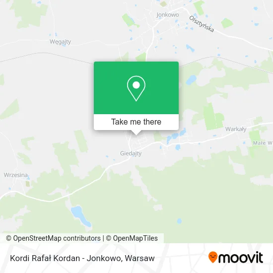 Kordi Rafał Kordan - Jonkowo map