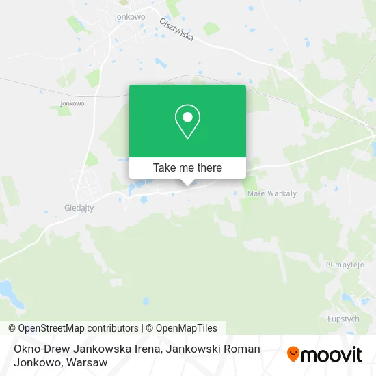 Okno-Drew Jankowska Irena, Jankowski Roman Jonkowo map