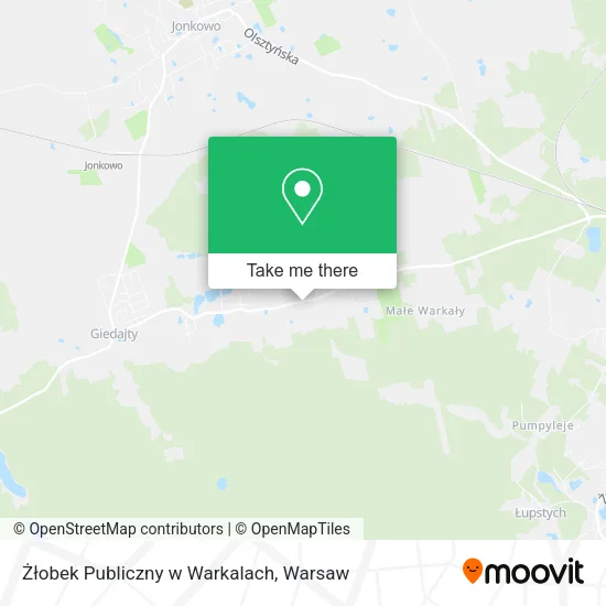 Żłobek Publiczny w Warkalach map