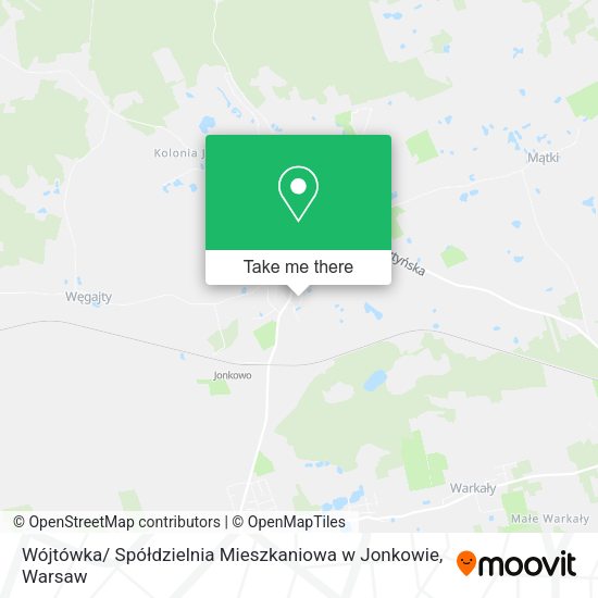 Wójtówka/ Spółdzielnia Mieszkaniowa w Jonkowie map