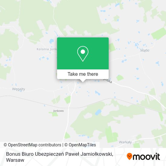 Bonus Biuro Ubezpieczeń Paweł Jamiołkowski map