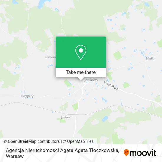Карта Agencja Nieruchomosci Agata Agata Tłoczkowska