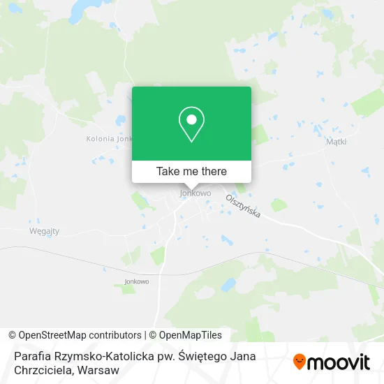 Карта Parafia Rzymsko-Katolicka pw. Świętego Jana Chrzciciela