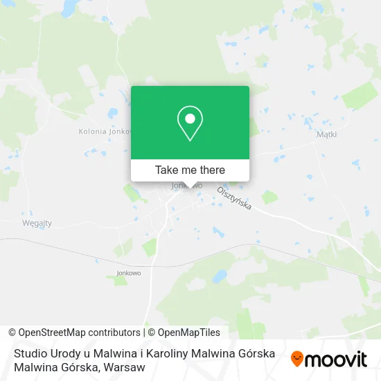 Карта Studio Urody u Malwina i Karoliny Malwina Górska Malwina Górska