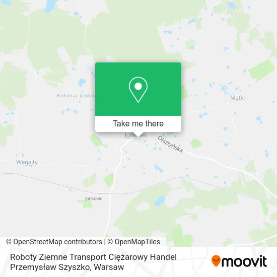 Карта Roboty Ziemne Transport Ciężarowy Handel Przemysław Szyszko