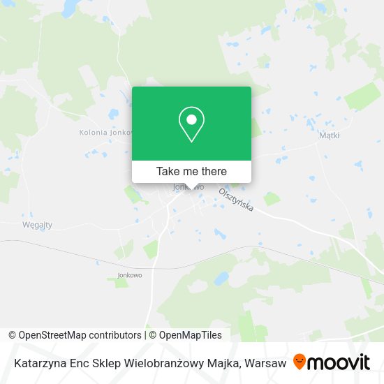 Katarzyna Enc Sklep Wielobranżowy Majka map