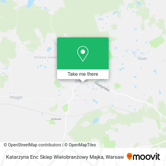 Карта Katarzyna Enc Sklep Wielobranżowy Majka