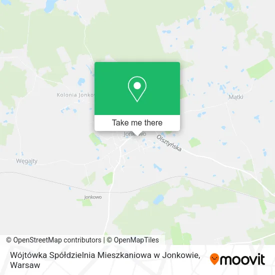 Карта Wójtówka Spółdzielnia Mieszkaniowa w Jonkowie