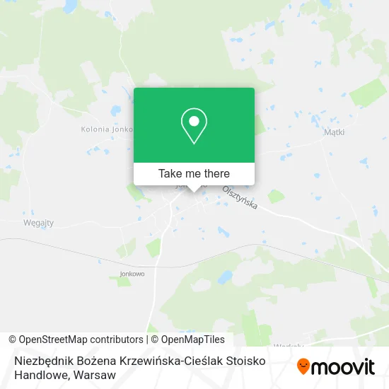 Карта Niezbędnik Bożena Krzewińska-Cieślak Stoisko Handlowe