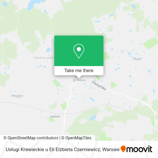 Usługi Krawieckie u Eli Elżbieta Czerniewicz map