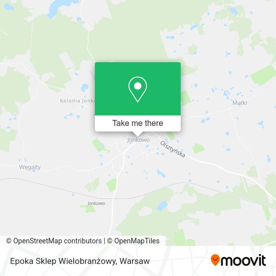 Epoka Sklep Wielobranżowy map