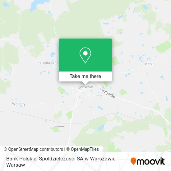 Bank Polskiej Spoldzielczosci SA w Warszawie map