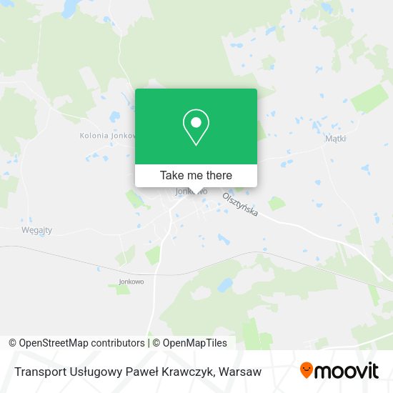 Transport Usługowy Paweł Krawczyk map